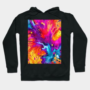 Abstract paint splats Hoodie